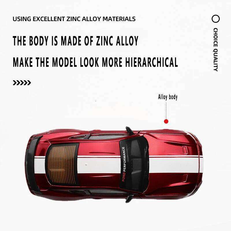 CCA MSZ 1:42 2018 Ford Mustang GT Toy Car Model Racing Alloy assembly series sports cars Fitting styles Z260306