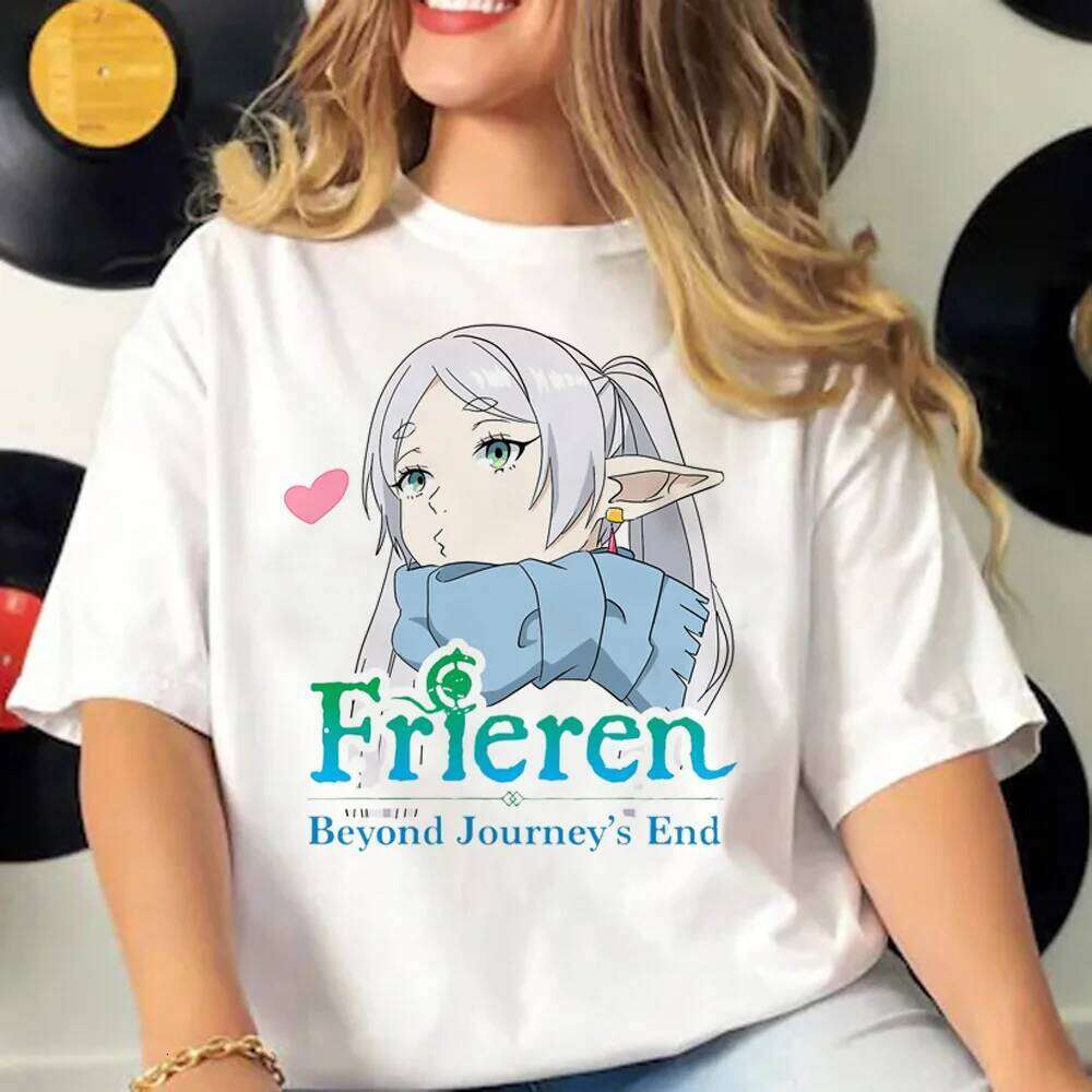 Frieren Tee women Y2K harajuku t-shirts female funny comic clothing XJ260306