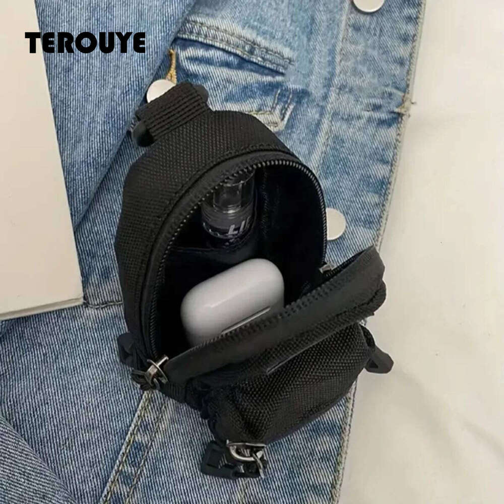 Fashionable Korean-Style Outdoor Exquisite Ladies' Single-Shoulder Bag Travel Headphones Storage Coin Purse 1 Set TEROUYE