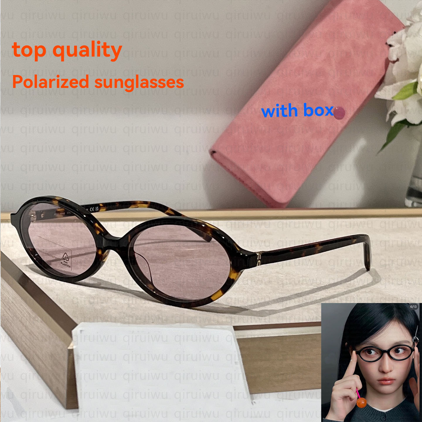 Summer designer sunglasses women oval frame Polarized glasses fashion Sunglasses for Women A51S u04zs A03SF with box mens sun glasses outdoor lunettes de soleil