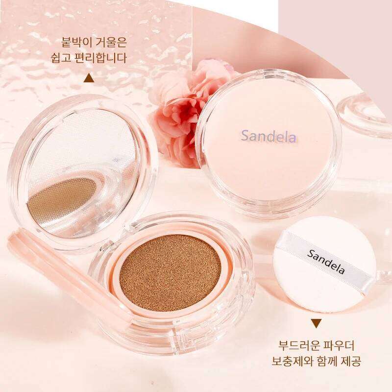 SANDELA Matte Silky Moisturizing Foundation Long Lasting Air Bb & Cc Cream Cushion 26L0306