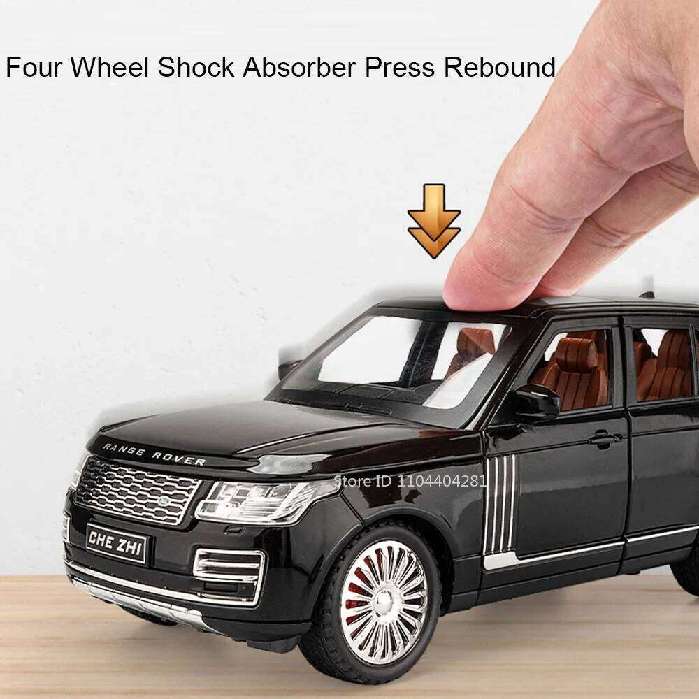 1:24 Land Range Rover SV2022 Model Toys Alloy Diecast Cars 6 Doors Opened Sound Light Pulll Back Vehices Birthday Surprise Z260307