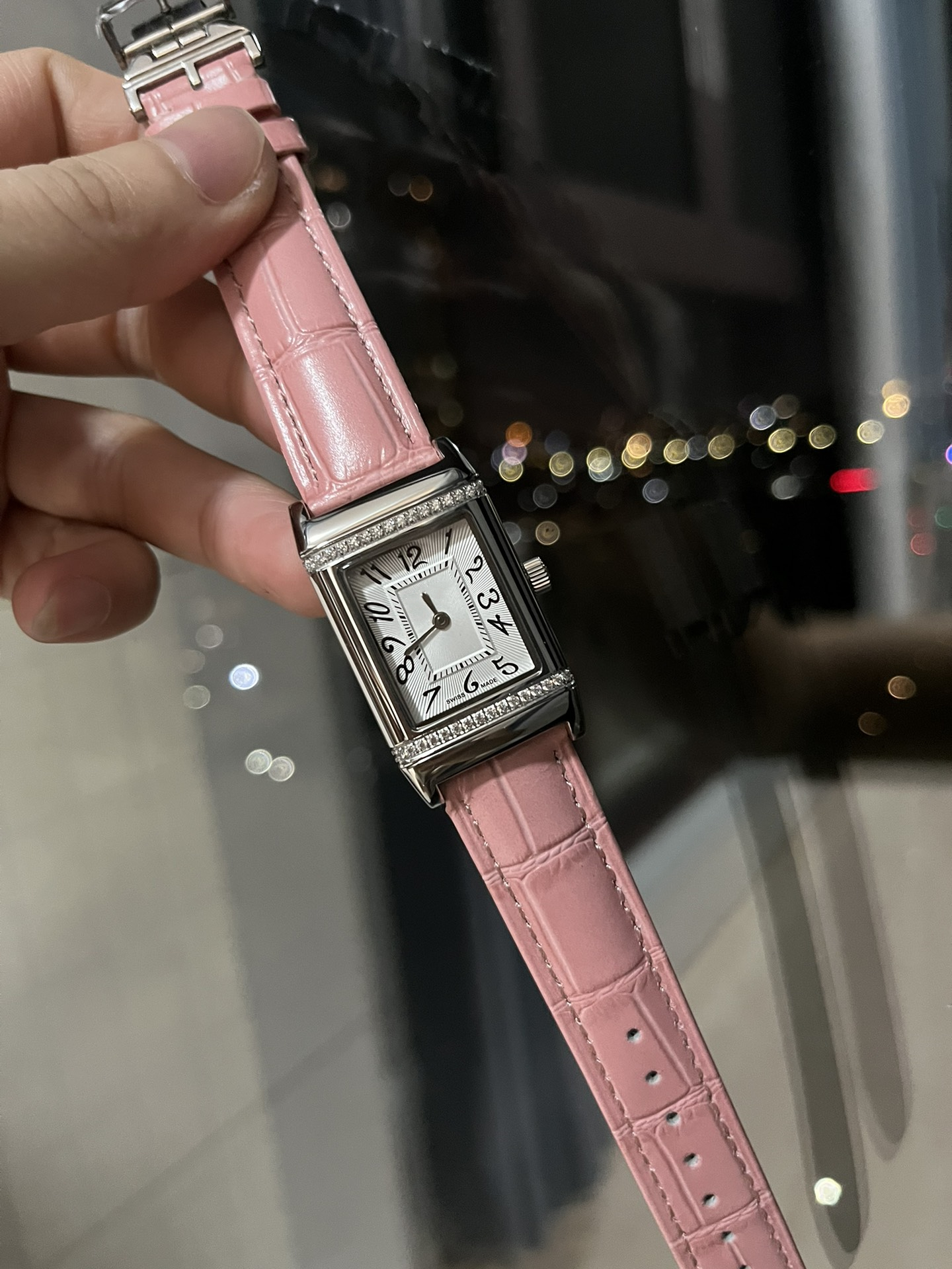 Mens women REVERSOity 1931 thin Flip Watches quartz Automatic Movement Watch womens men Diamond encrusted Wristwatches waterproof Luminous montre de luxe #3572