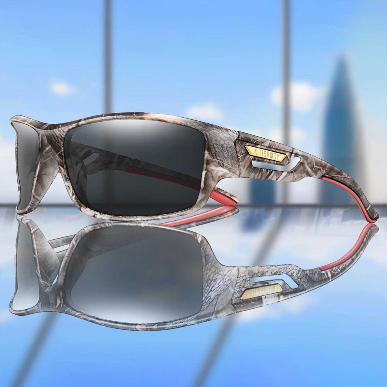 Camouflage Polarized UV400 Sunglasses Classic Luxury Sports Vintage Unisex Fishing Driving Travel Eyewear for Outdoor Activities S260304