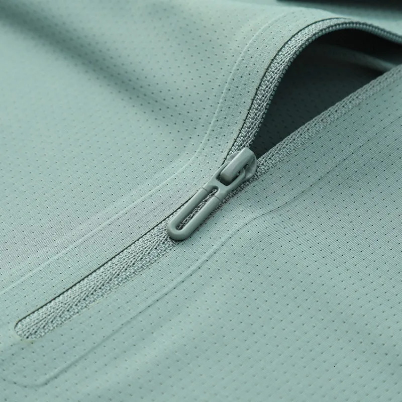 Mens Breathable Mesh Polo Shirt Lightweight Zip-Up Quick-Dry Soft Stretch Fabric Casual Summer Outdoor Activities 260305
