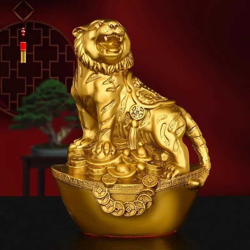 Chinese Zodiac Brass Statue Set - 12 Pcs Feng Shui Animal Figurines for Home Decor & WealthT260307