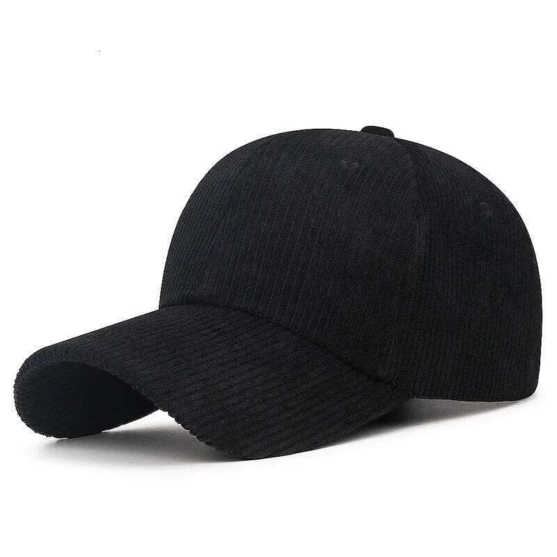 Corduroy Baseball Cap - Adjustable Snapback, Breathable Versatile Striped Casual Hat Y260304