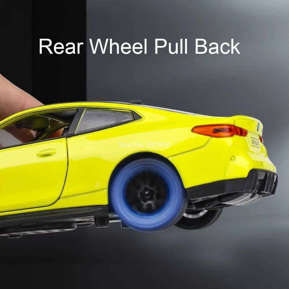 1:32 Alloy M4 X3M Models Cars Diecast Toys Wheel Shock Absorption Doors Opened Vehicle Rubber Tires Miniature Car for Kids Gifts Z260307