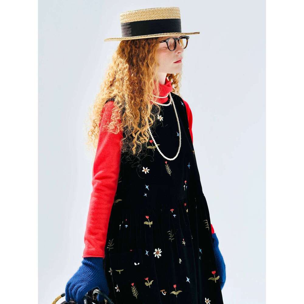 Muse Vintage Embroidered Sleeveless Dress Moriyama For Daily Commute & Dating Sweet Vibe