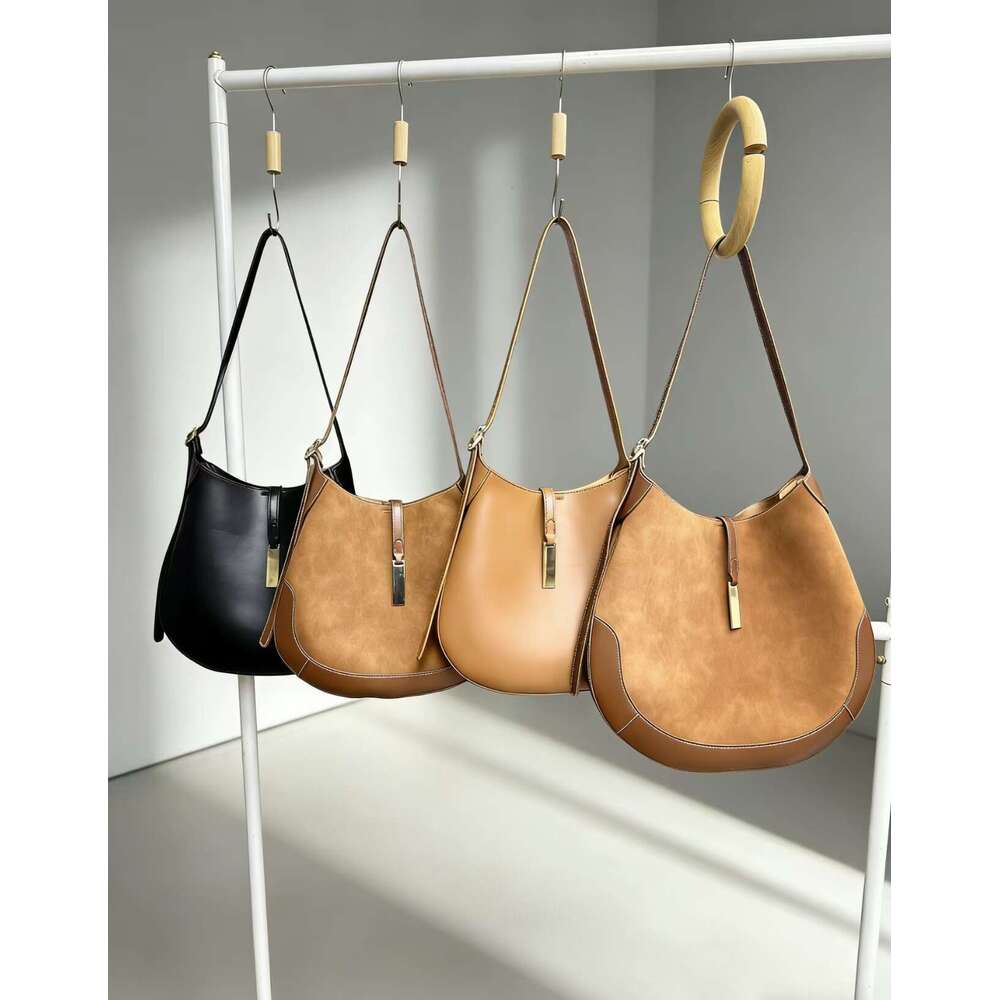 New Suede Vintage Shoulder Luxury Women Bags Ladies Underarm Large Capacity Tote Bag shoulder bag Xiu Lai Si