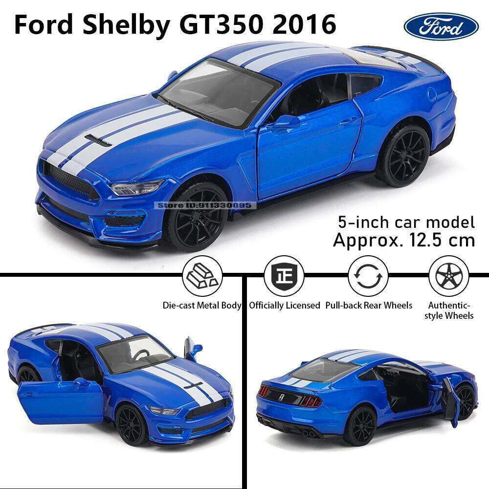 MSZ 5-inch 2016 Ford Shelby GT350 rebound function static alloy die-casting car model collection gift toy Z260306