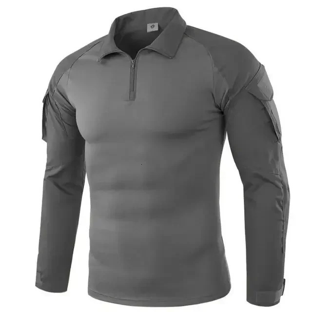 Outdoor Tactical Hiking TShirts Men Combat Military Army CP Camouflage Long Sleeve Hunting Climbing Shirt Cotton Sport Clothes 260302