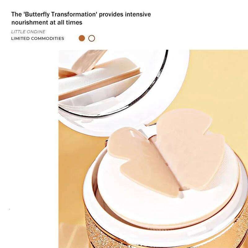 Air Cushion BB Cream Butterfly Powder Puff Moisturizing Foundation Concealer Whitening Oil-control Waterproof Makeup Cosmetics 26Li0306