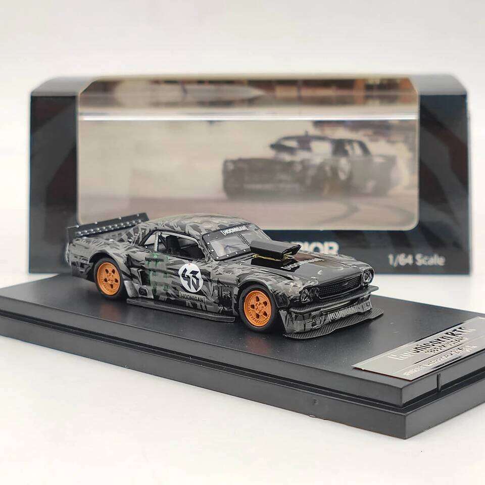 Street Weapon 1/64 For Mustang 1965 Ken Block's Hoonicorn #43 Diecast Model Car Miniature Limited Collection Toy Vehicle Models Z260306