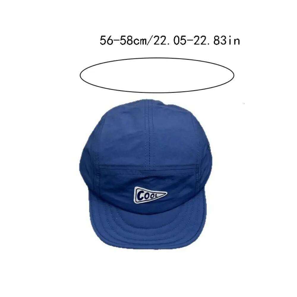 Korean Style Short Brim Hat Quick Drying Sunscreen Letter Baseball Soild Color Cotton Casual Duckbill Cap Girls Y260304