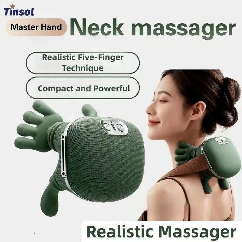 New Electric Shoulder Neck Back Massager 4D Palm-Style Deep Tissue Massage Relieves Pain and Relaxes Muscles 26Y0307