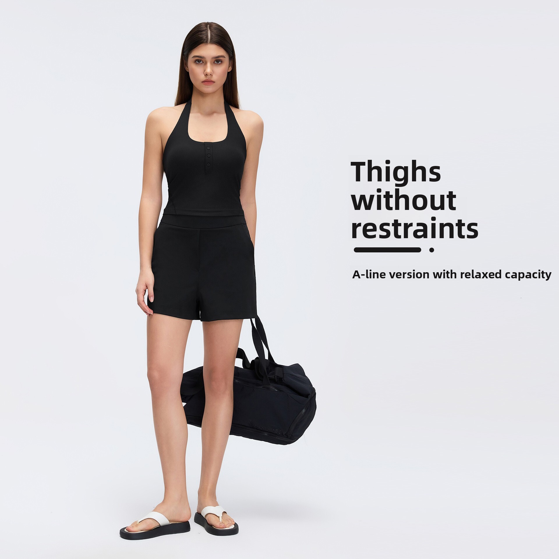 High-waisted loose sports women, summer running yoga fitness pants, casual shorts for outdoor wear D26075