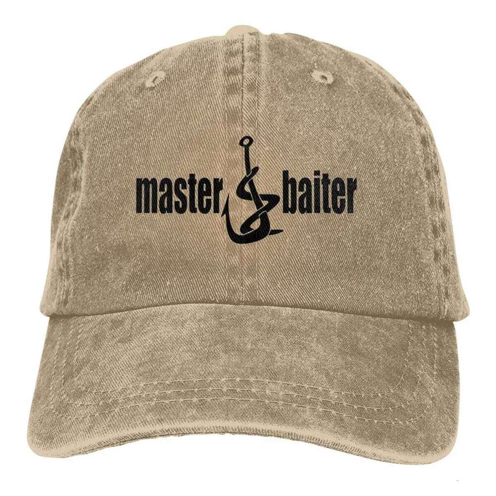 Master Baiter Men Pure Color Baseball Hats Fishing Lover Sun Visor Caps Peaked Cap Y260304