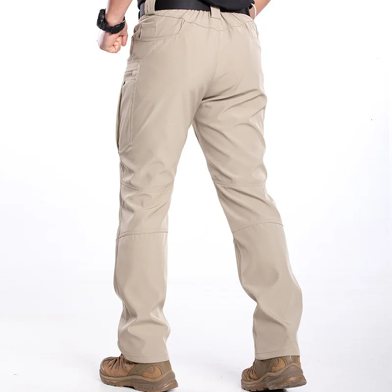 Mens Spring Autumn Tactical Pants Multi Pocket Outdoor Combat Trousers EU Size Waterproof Cargo Travel Sports Military Pants 260305