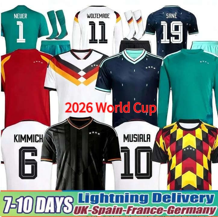 Germany Jersey 2026 World Cup 125TH Musiala Wirtz Havertz Kimmich Soccer Jerseys Deutschland Trikot KROOS Tah RUDIGER Raum MULLER Shirt Kid Kits Football Jersey