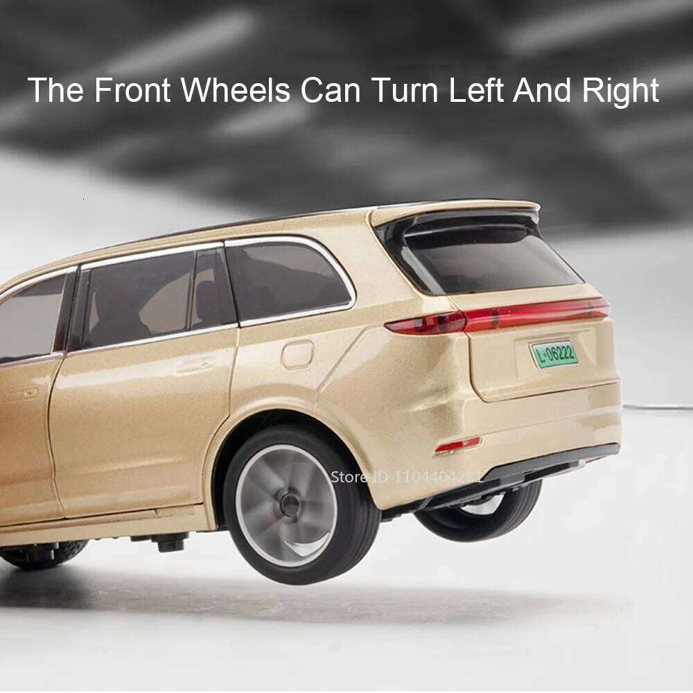 1:24 LEADINGIDEAL L9 Alloy Sailux AITO M9 Diecast Model Toy Car 6 Doors Opened Sound Light Pull Back Vehice Collect Fashion Gift Z260307