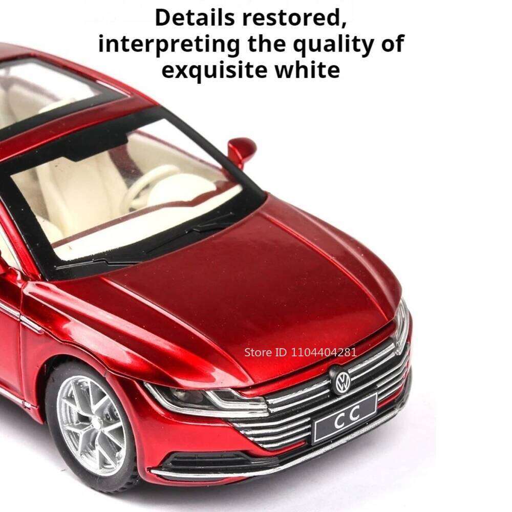 1:32 CC Santana Alloy Model Toys Diecast Car with Sound Light Pull Back Doors Opened Miniature Vehice Friend's Gift Z260306