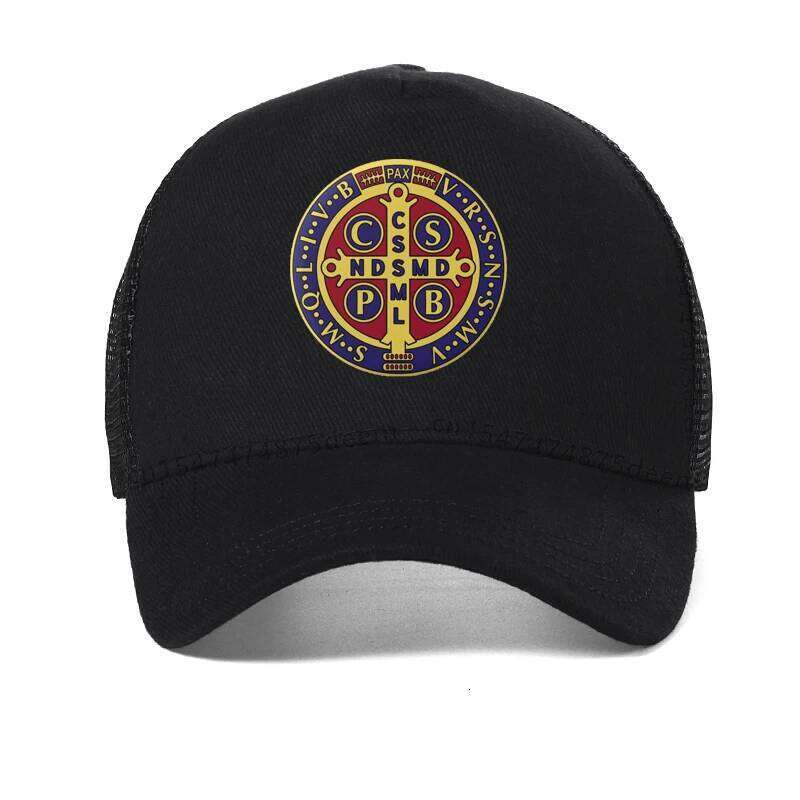 Luminous Saint Benedict Medal Baseball Cap Catholic San Benito men Golf Hat fashion Boy Girl cool Mesh Breathable trucker caps Y260304