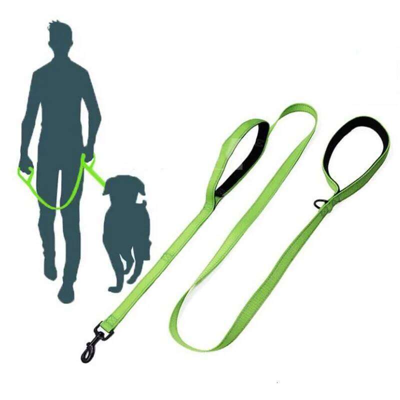 Leashes Outdoor Travel Dog Chain Heavy Duty Double Lead for Greater Control Safety Training Dual Handle 26Y0301