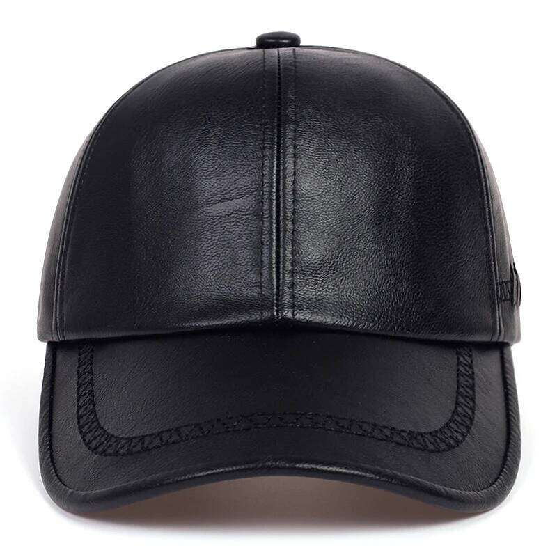 Fashion Solid Winter Leather Baseball Cap Men Snapback Autumn Warm Black Caps Women Bone Masculino Mens hats and Hats gorras Y260304