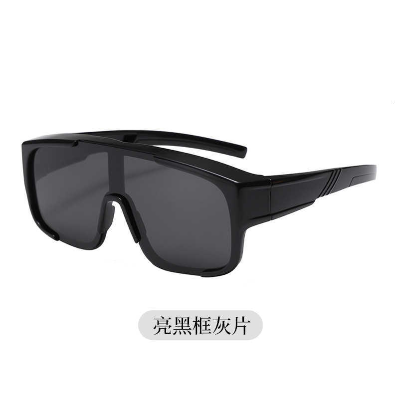 2025 New Adult Sunglasses Personality Square Frame Set Glasses Internet Celebrity Outdoor UV Glasses Sports Cycling S260304
