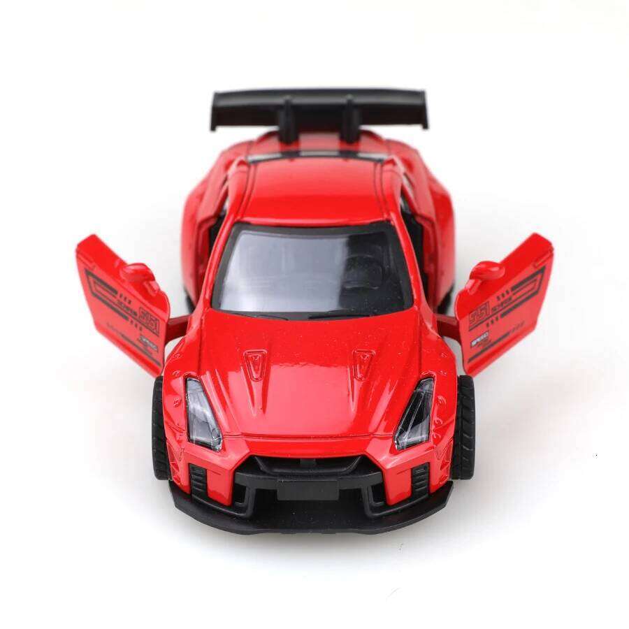Bagged 1/36 Japanese-style die-cast pull-back racing car model, cool paint job, boy's toy, metal die casting, decoration. Z260306