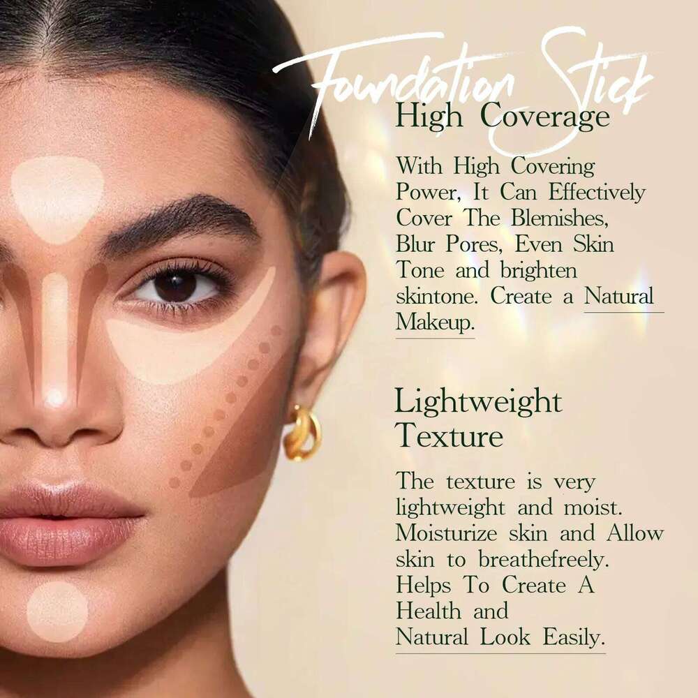Concealer Make-up Stick Oil Control Natural Isolation Bb Cream Moisturizing Long-term Liquid Foundation Cosmetics 26L0306