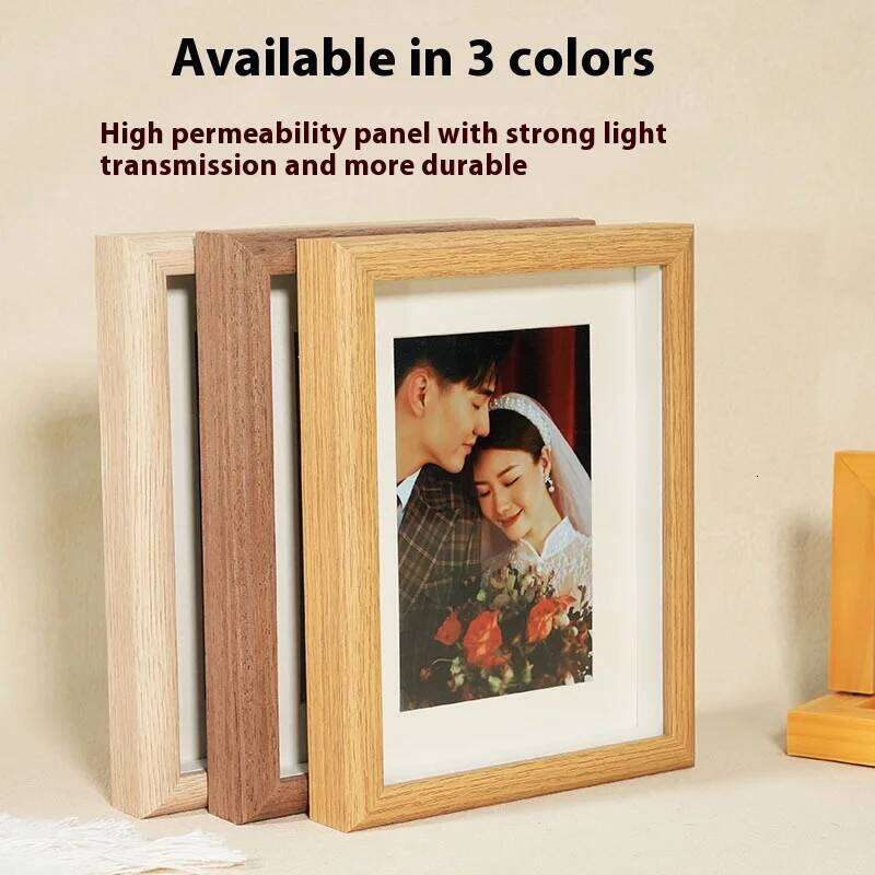 Wooden Hollow Photo 7 8 Inch, 10 Inch Rectangular Display Elegant Desktop Picture Frame Home Decor H260306