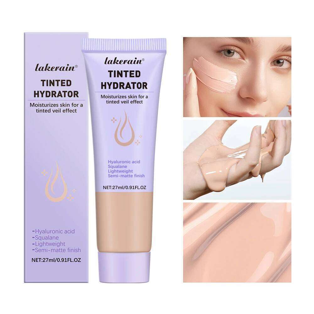 High Coverage CC cream Foundation Tinted Hydrator Matte Finish Light Oil-Free Moisturizing Makeup Hyaluronic Acid Sheer 26L0306