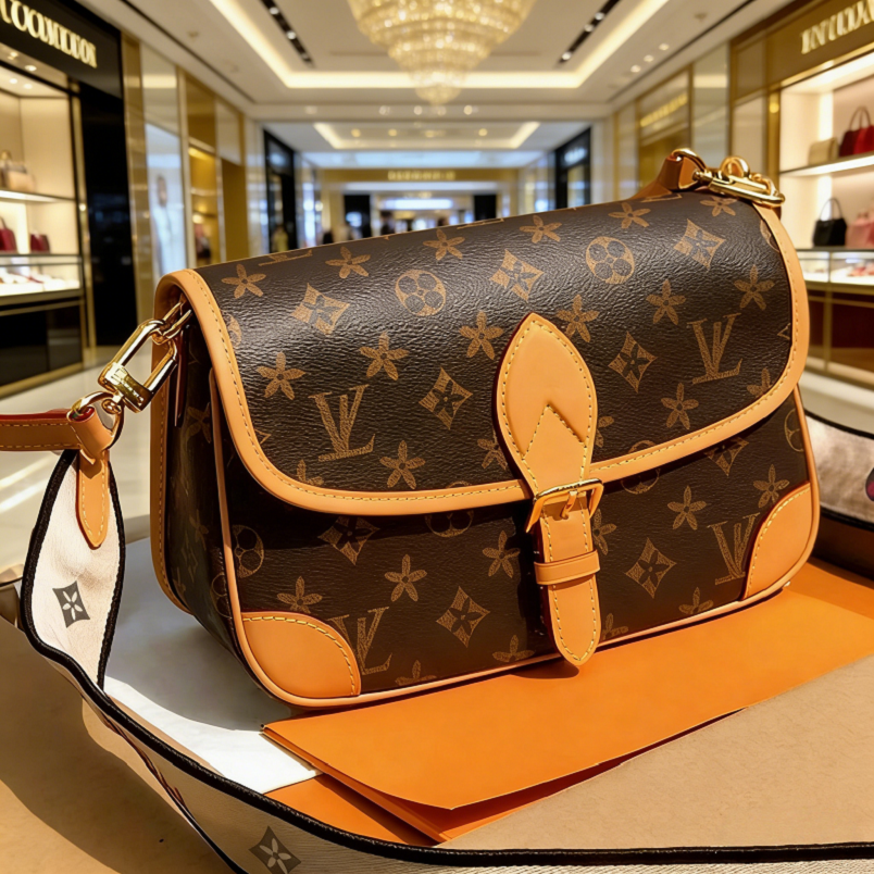 Luxurys designer bag Women Crossbody bags Diane Baguette Flower Handbag Shoulder Bags Composite Ladies Clutch Tote Bag shopping Female Purse Wallet