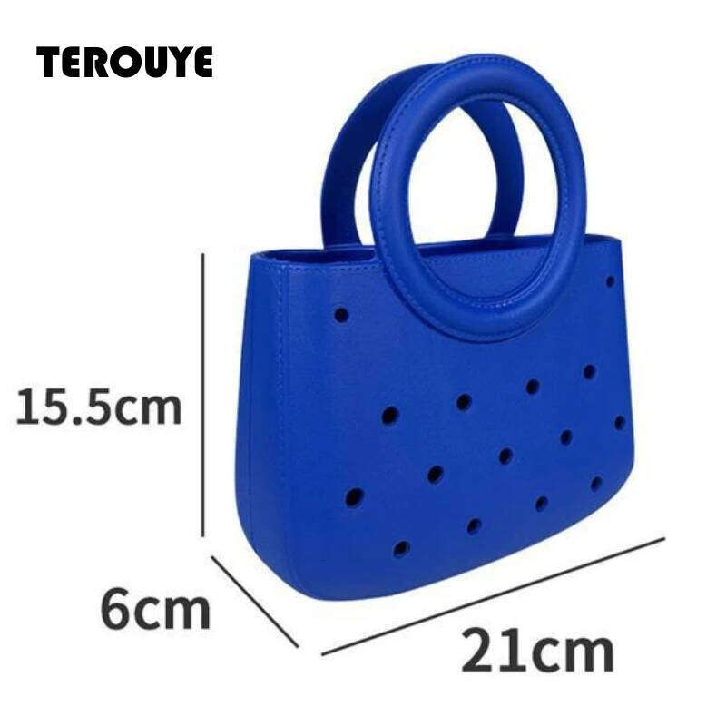 Waterproof Beach Bag Leisure DIY Colorful Fashion Sandproof Anti-Slip Handle EVA Handbags Travel Toiletry Storage Bags TEROUYE