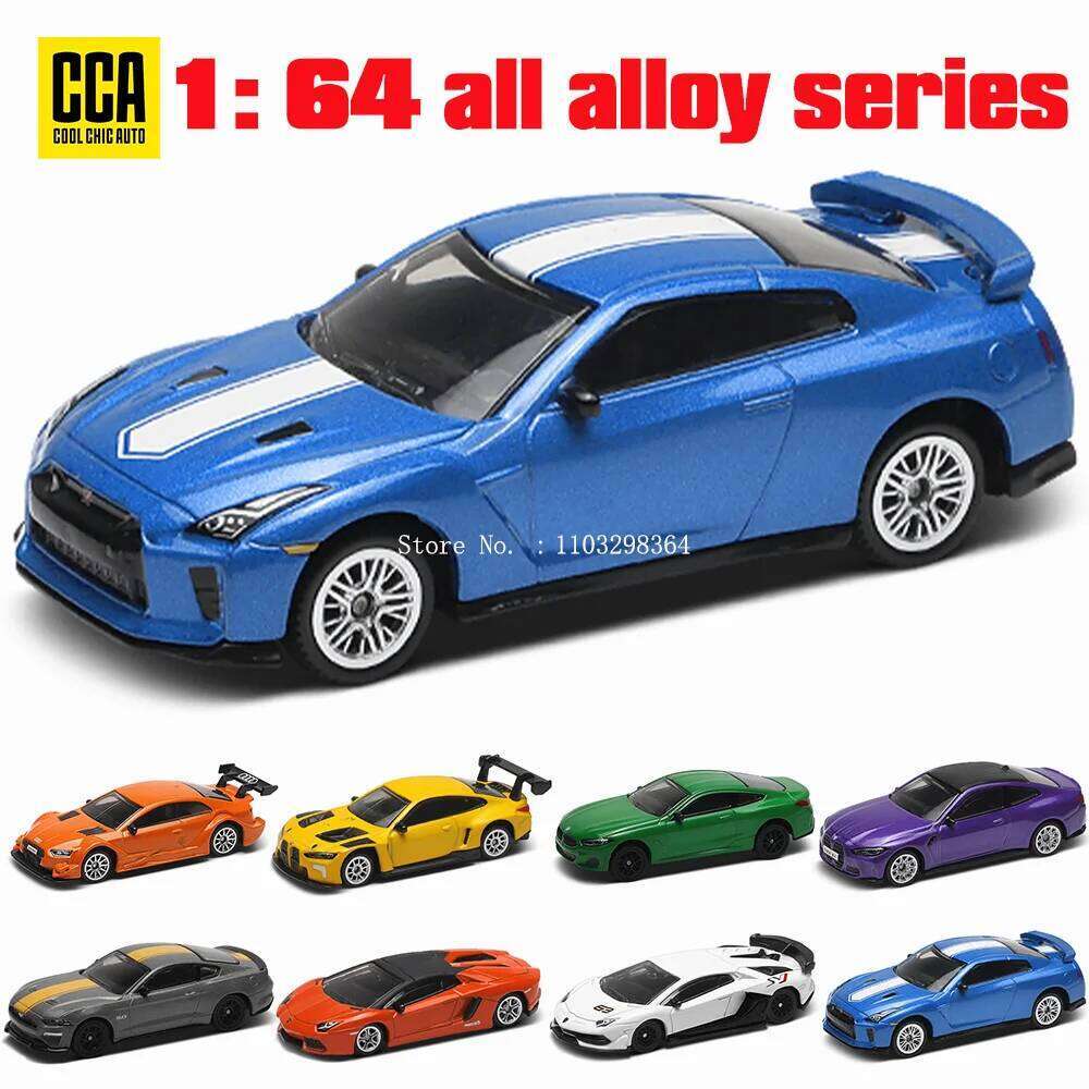 CCA MSZ 1:64 NISSAN GT-RR35 Exquisite hanging classic static alloy die-casting car model collection toy Z260306