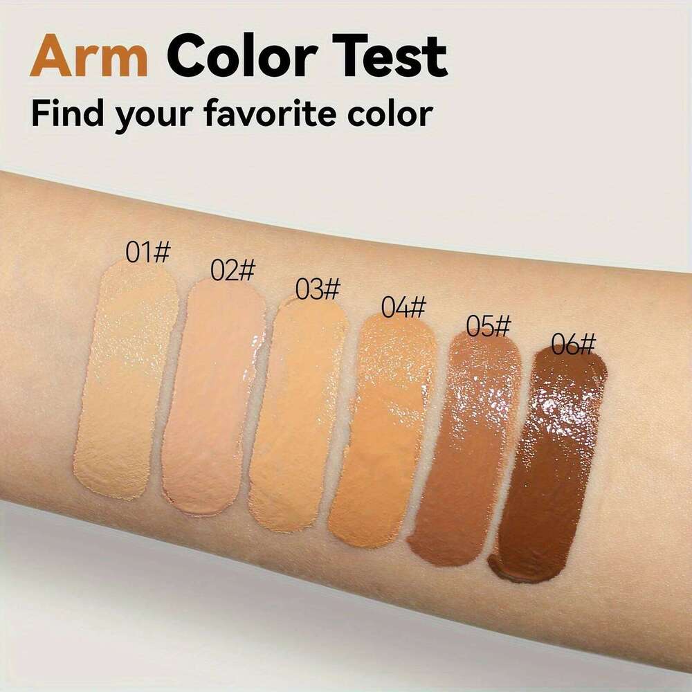 2pcs 2-In-1 Oil Control Liquid And Conceal, Full Coverage Long Lasting Waterproof Foundation Makeup 26L0306