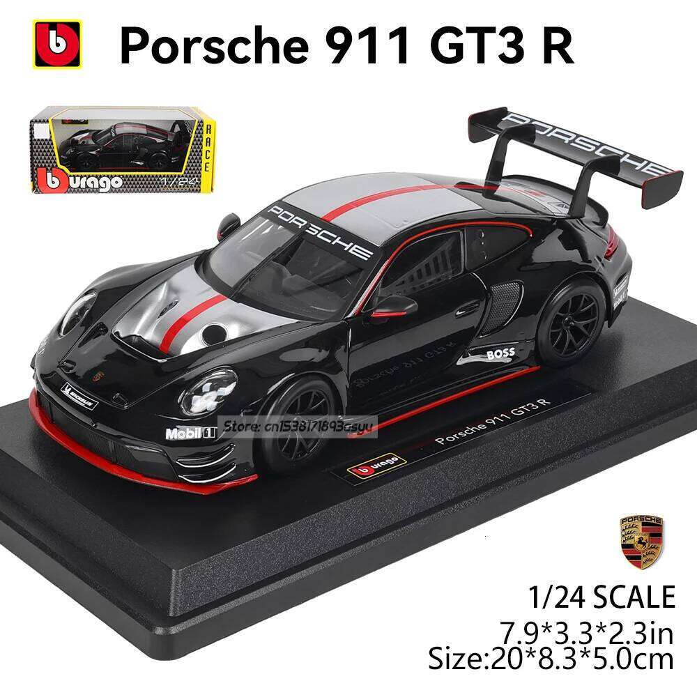 Bburago 1:24 2024 Porsche 963 RSR LM 2020 Cayenne Alloy Luxury Vehicle Diecast Car Model Toy Collection Gift Birthday Present Z260306