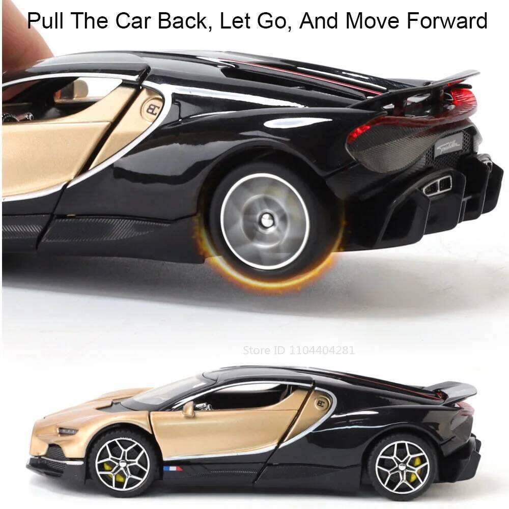 1:32 Tourbillon Bolide Alloy Diecast Sports Car Model Toys Sound Light Pull Back Doors Opened Miniature Vehices Adult Boys Gifts Z260307