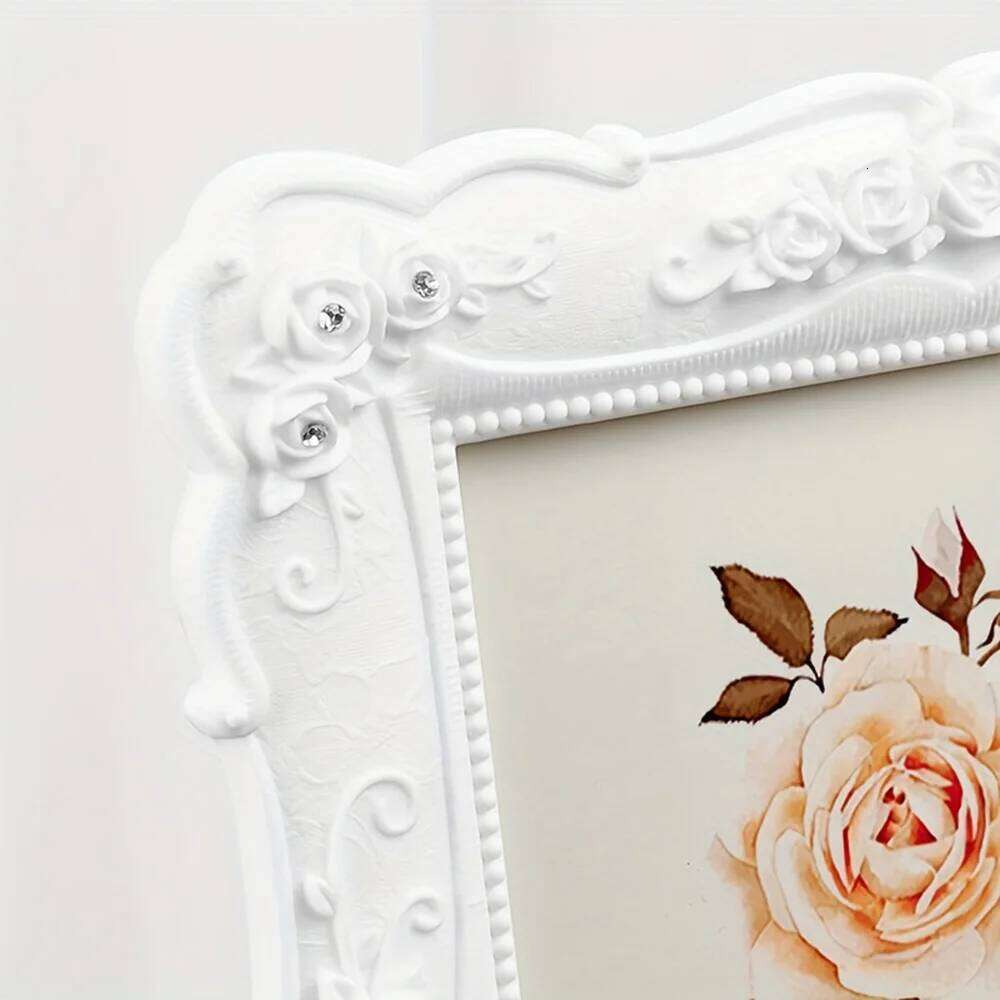 Pastoral style photo frame home table ornaments living room bedroom desktop decoration horizontal and vertical universal H260306