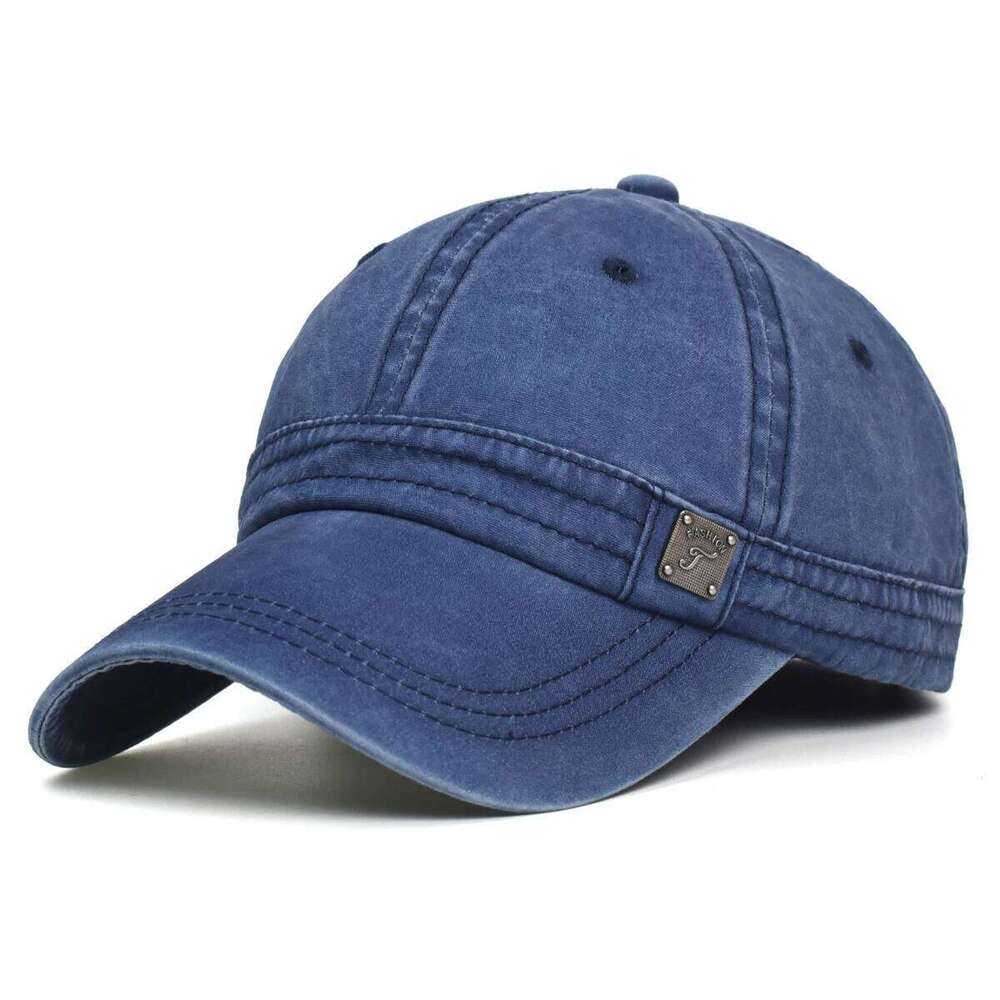 Washed Cotton Baseball Cap Men Women Casual Vintage Dad Hat Adjustable Trucker Style Low Profile Outdoor Y260304