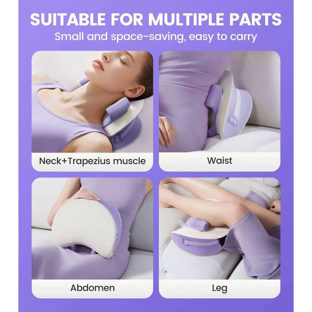 Electric Pillow,Designed for Neck with Red Light Function Shoulder Massager Knead Waist Leg Trapezius Massage 26Y0307