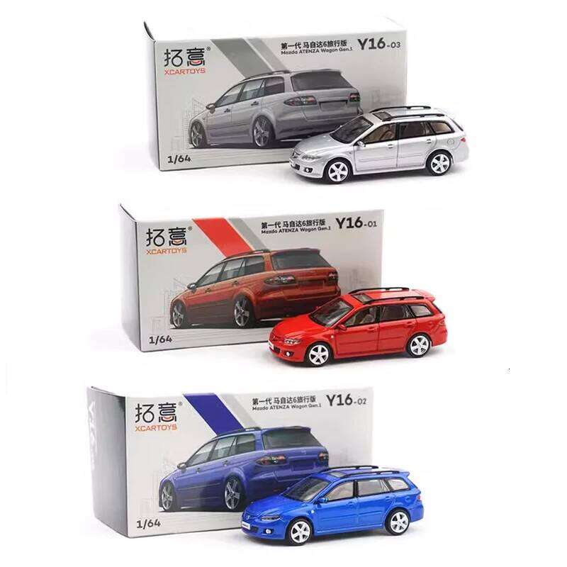 1:64 Mazda 6 ATENZA Wagon Touring-Car Diecast Alloy&Plastic Model Vehicle Z260306