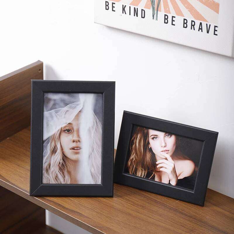 1 black classic desktop wall simple modern photo frame, suitable for living room and bedroom H260306
