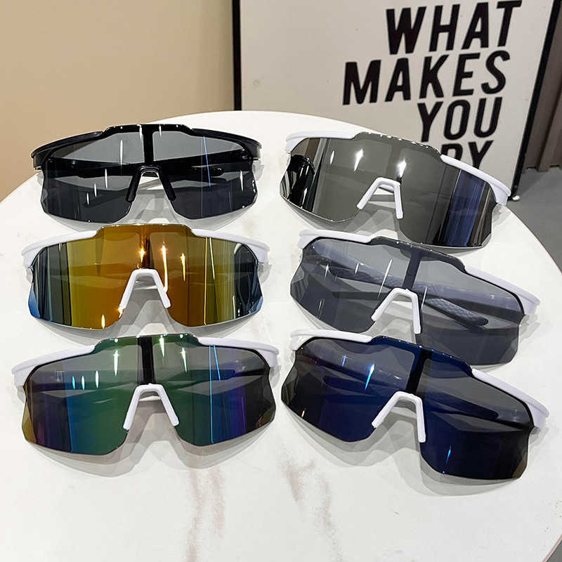 New Cycling Sunglasses for Men and Women Outdoor Mountaineering Running Sports UV Protection Windproof Internet Celebrity Goggles S260304