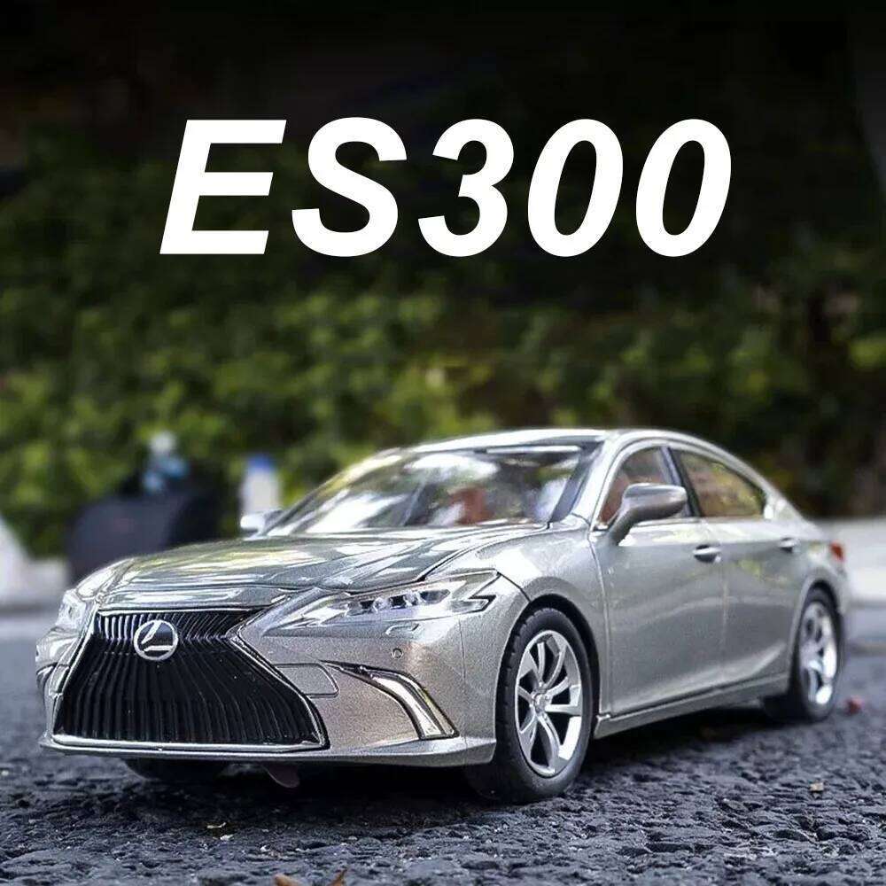 1:24 ES300 ES300H Diecast Models Toys Alloy Cars with Light Music Rear Wheel Pull Back Doors Opened Vehices Home Decor Ornaments Z260307