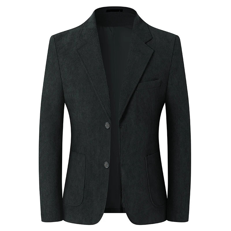 Blazer Hombre High-quality Mens Fashionable Corduroy Jacket Business Casual Social Banquet Formal Suit Jacket Plus Size Blaze 260306
