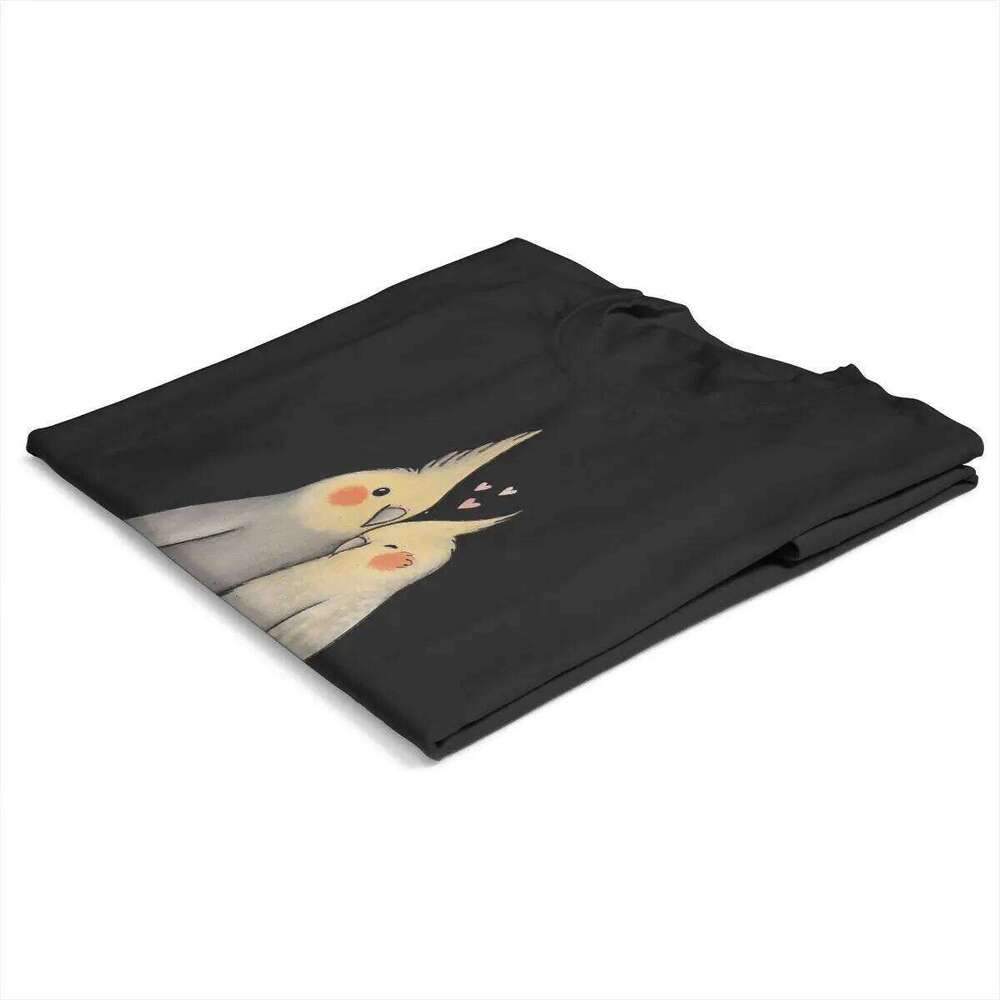 Cockatiel Cuddle TShirt For Girls Parrot Birds Pet Y2k Tees Harajuku Ladies Polyester T Shirt Soft Graphic XJ260306