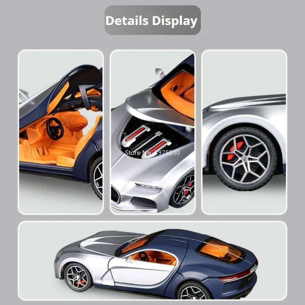 1:32 Alloy Atlantic 720S Toy Diecast Models Cars Wheel Pull Back Miniature Sports Car Doors Opened Vehicles for Festival Gifts Z260307